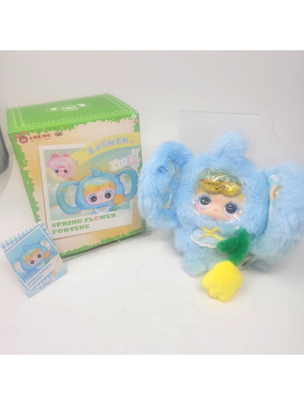 Cureplaneta OO Baby Spring Flower Fortune Plush Blind Box Elephant Figure Card